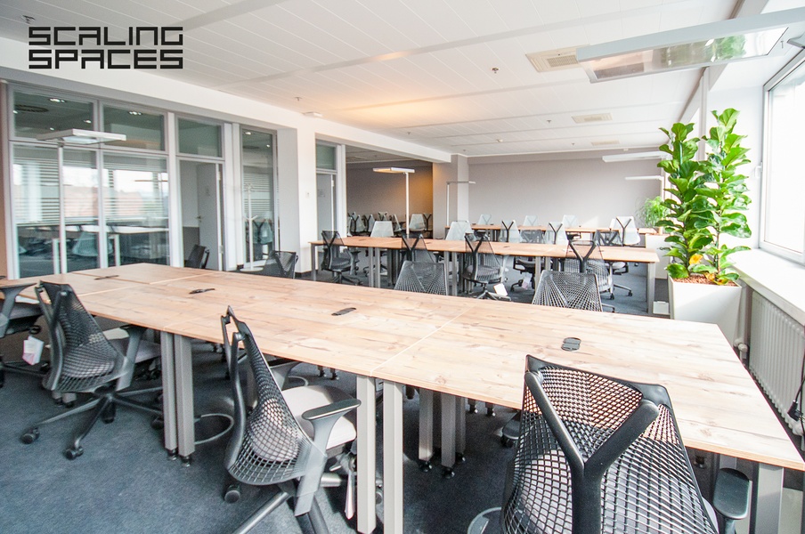 **Full-Serviced-Office** incl. meeting-rooms, kitchen, roof-terrace and shared areas