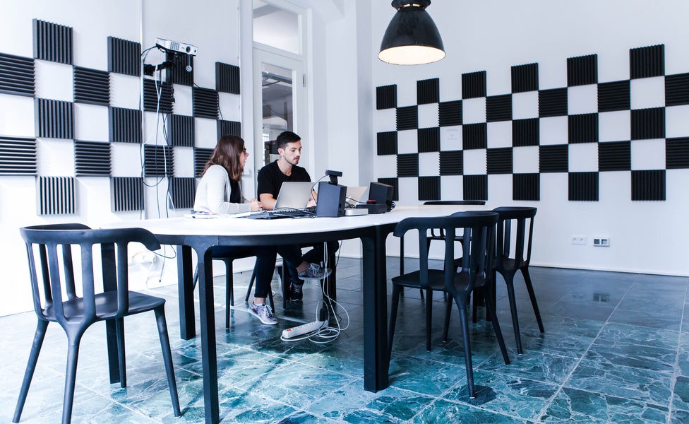 2-8 desks in an industrial, loft-style co-working space in Kreuzberg