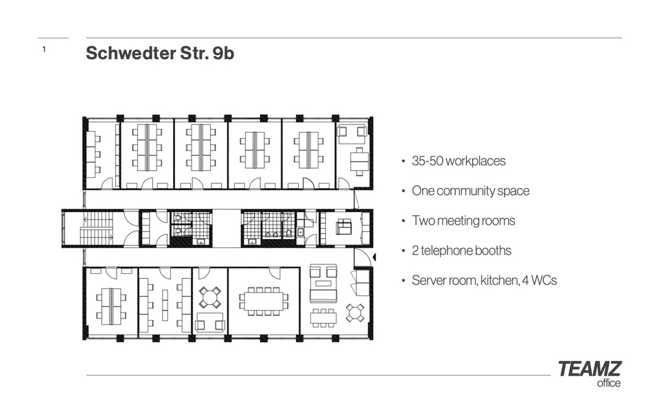 Plug & Play Büro in Mitte für 30-45 Mitarbeiter