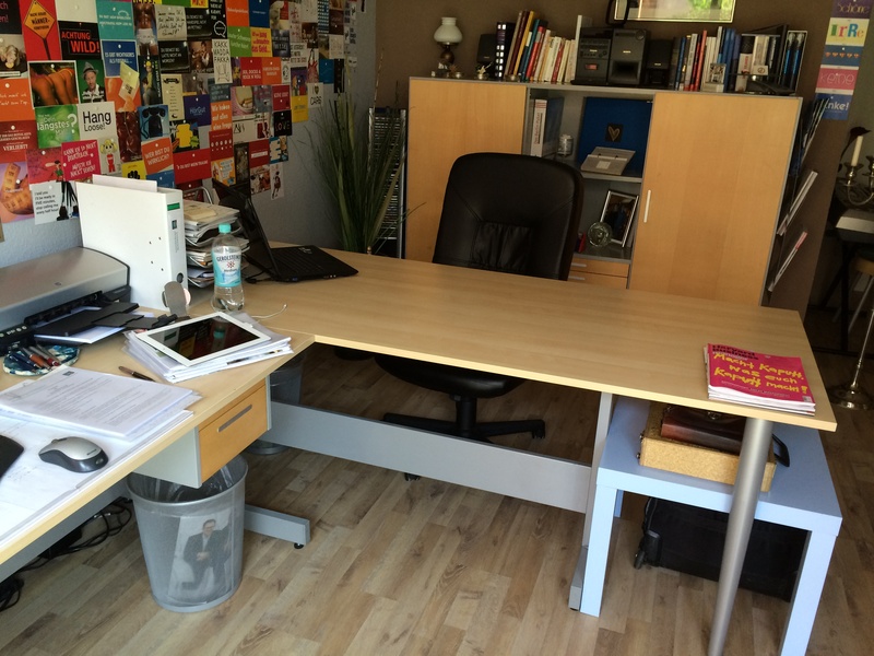 Desk and co-working startup atmosphere in Berlin-Mitte