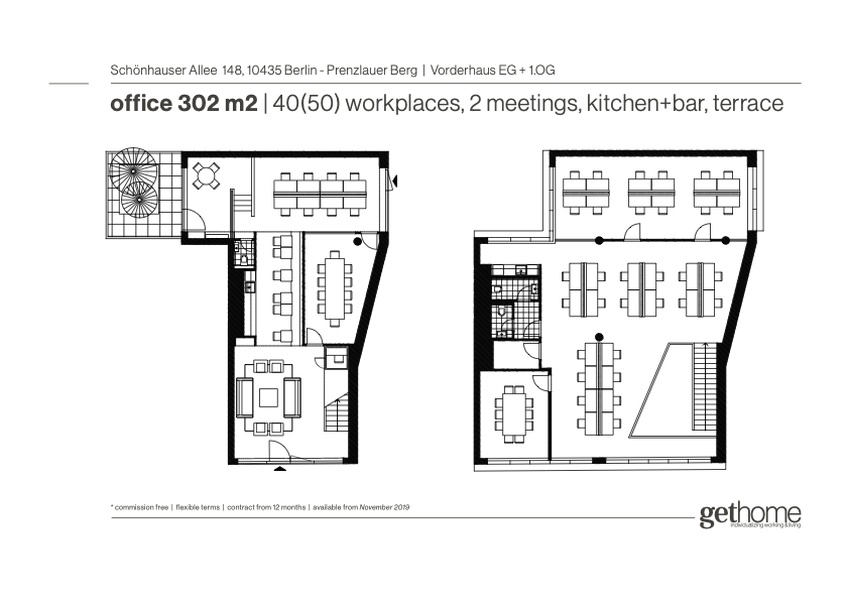 Einzigartiges plug&play Büro für 30-40 Mitarbeiter