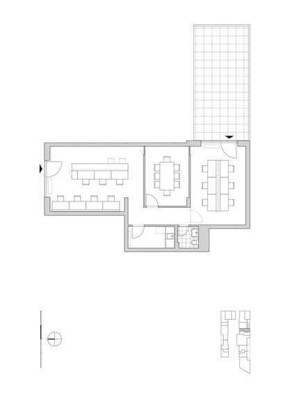 Lockable room for 6-10 employees with large terrace in Kastanienallee