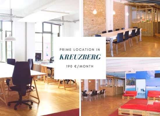 200 sqm / 25 desks available asap in Kreuzberg