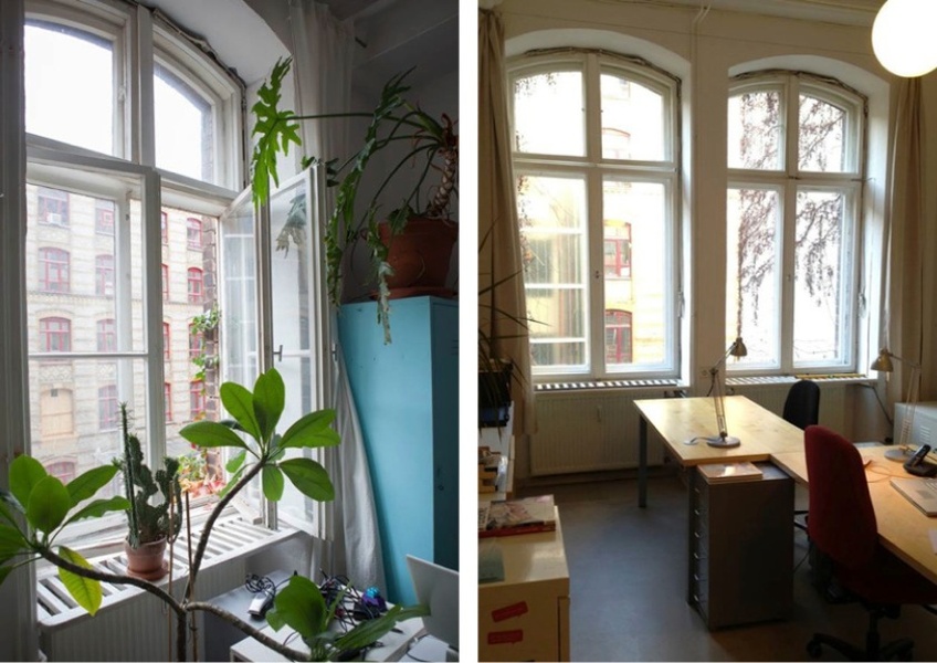 Bright workplace in nice office community in Kreuzberg