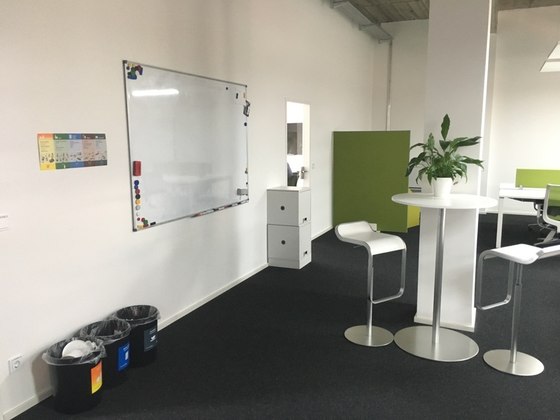 Spacious desks in sunny shared office at EUREF startup campus