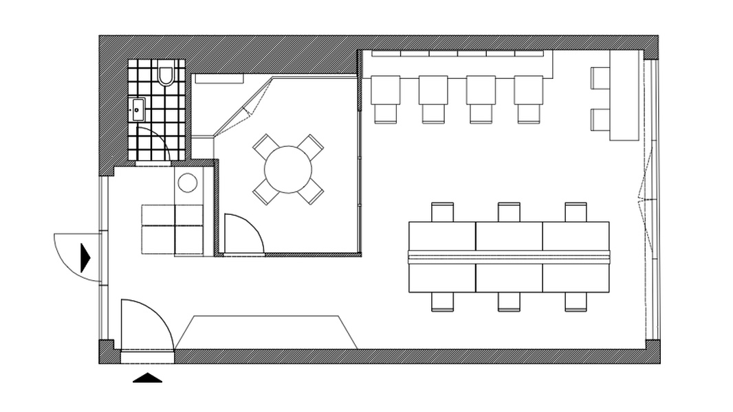 Plug&play office for 12 employees in Kastanienallee