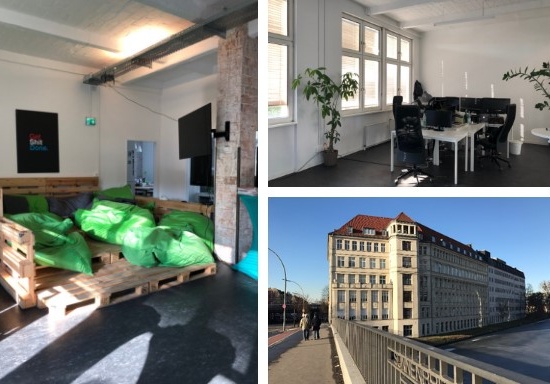 One Room (2-10 desks) with/without furniture at S-Bahnhof Sonnenallee