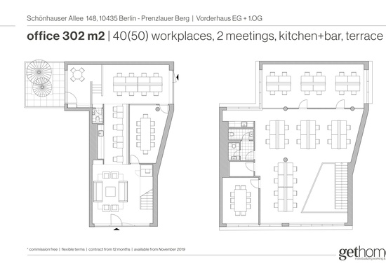 Ein ideal gelegenes Büro für 40-50 Mitarbeiter in Prenzlauer Berg, ab 1. November