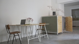 Work desks in shared office near Helmholzplatz