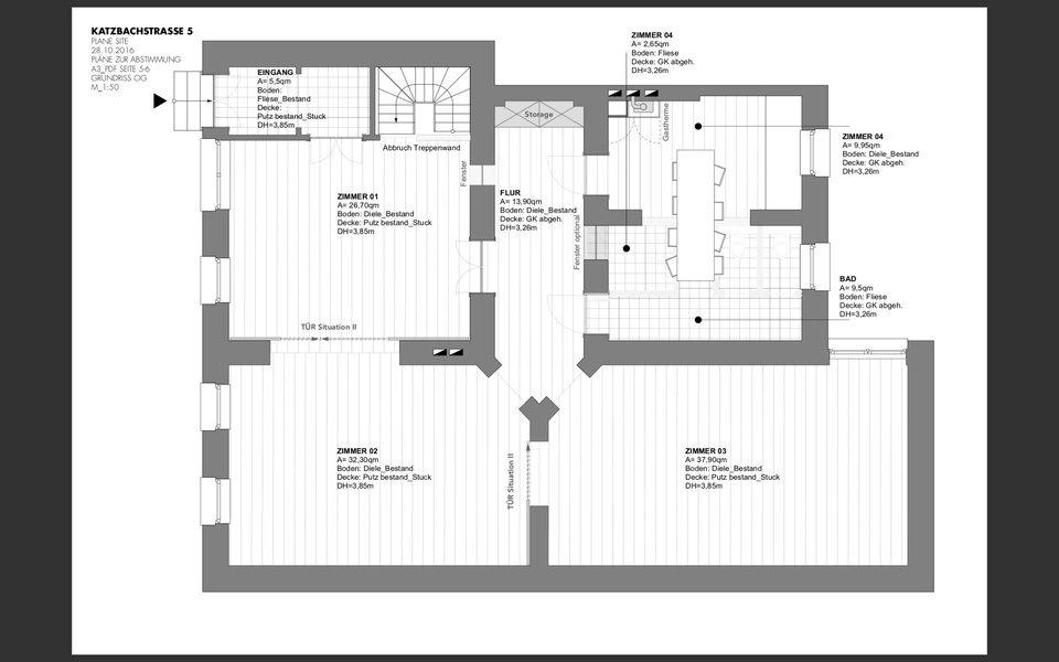 40m² of High-Ceiling Office Space in Kreuzberg