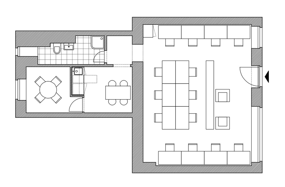 Plug&play office with 8-12 desks in Prenzlauer Berg