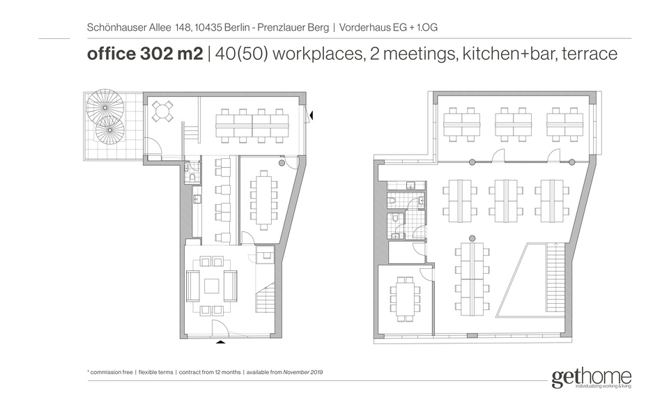 Ein ideal gelegenes Büro für 40-50 Mitarbeiter in Prenzlauer Berg, ab 1. November